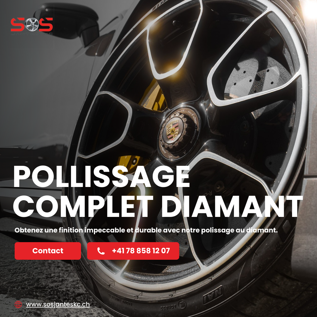 Nos services : Polissage complet au diamant - SOS Jantes KC